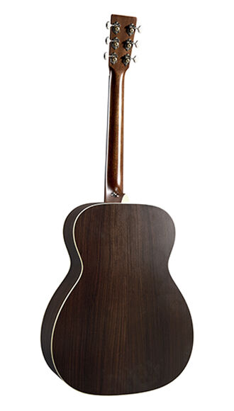 Back of Martin J-16E Black Smoke Guitar